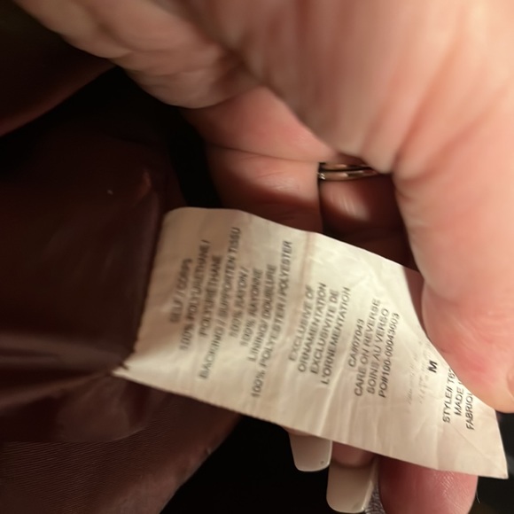 Jolt faux leather mini skirt paper bag waist and pockets - Picture 7 of 7